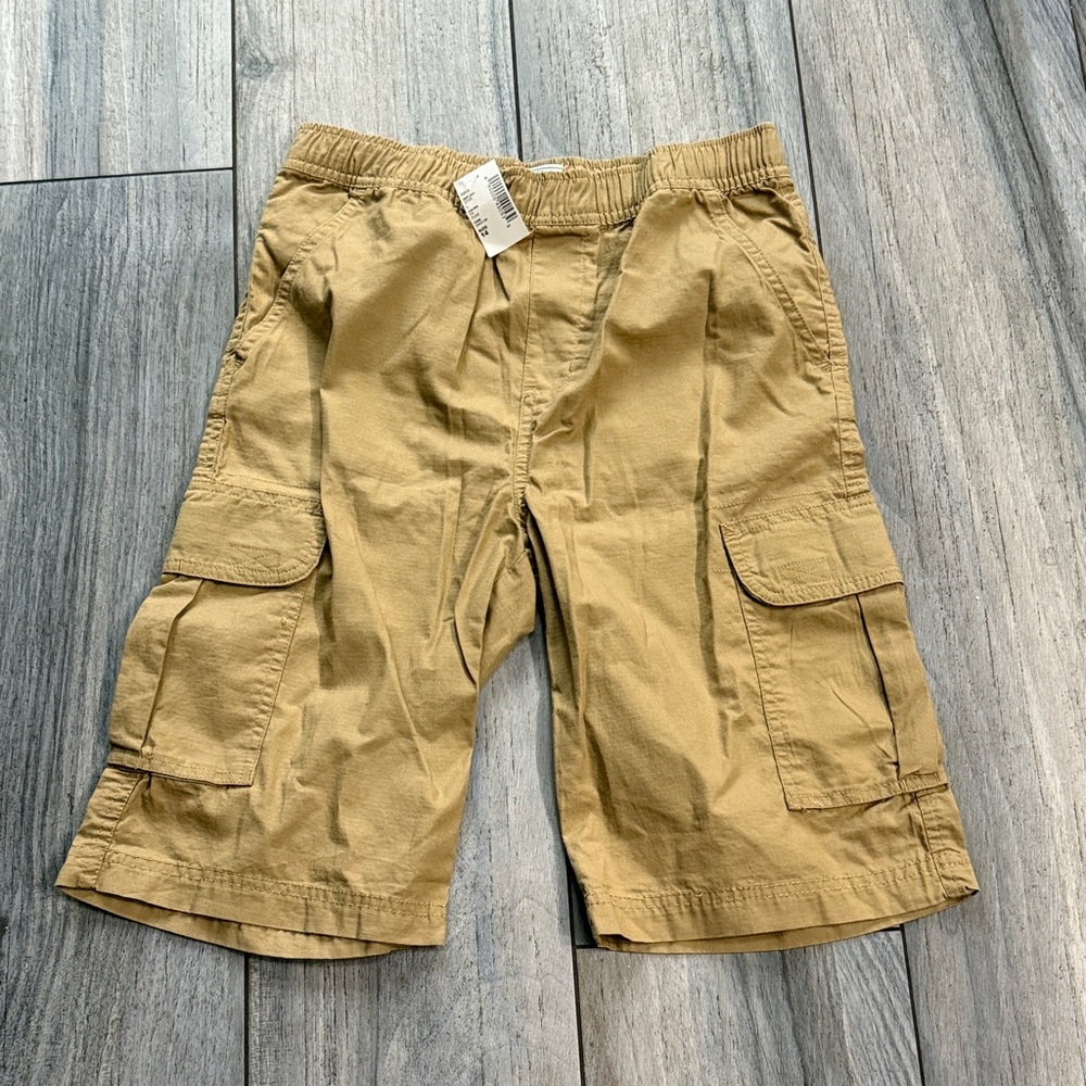 Boys Tan Cargo Shorts